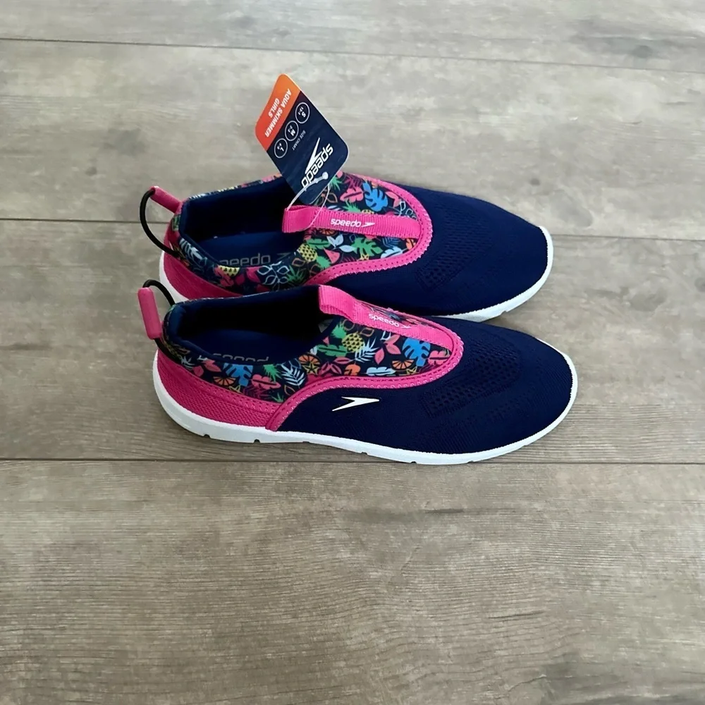 Speedo Junior Girls' Aquaskimmer Water Shoes size medium (2-3) new with tags
